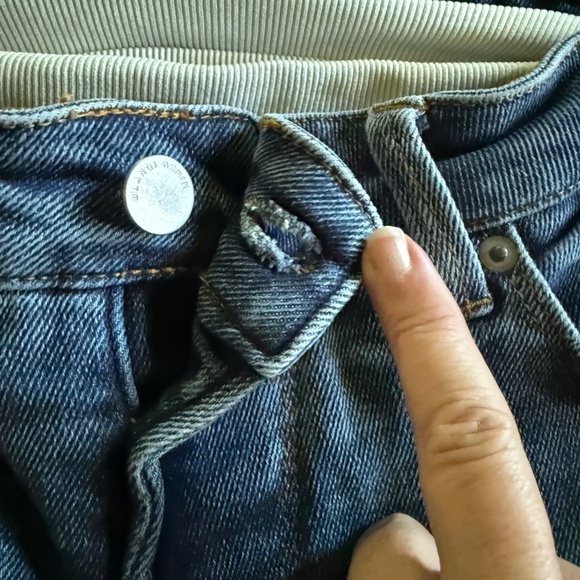 Blanqi Denim Maternity Belly Support Straight Leg Jeans Size 10 Medium Wash - Picture 6 of 16